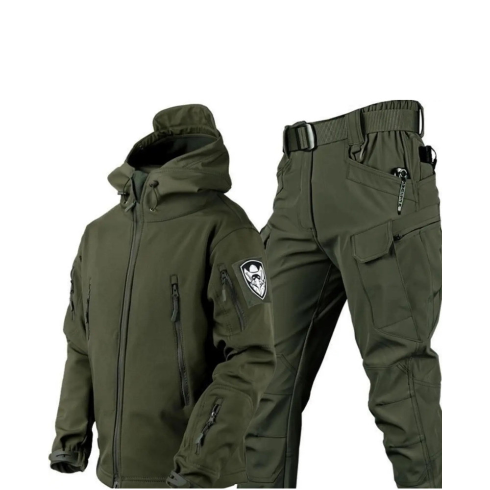 Костюм Softshell софтшел на флісі олива хакі чорний койот