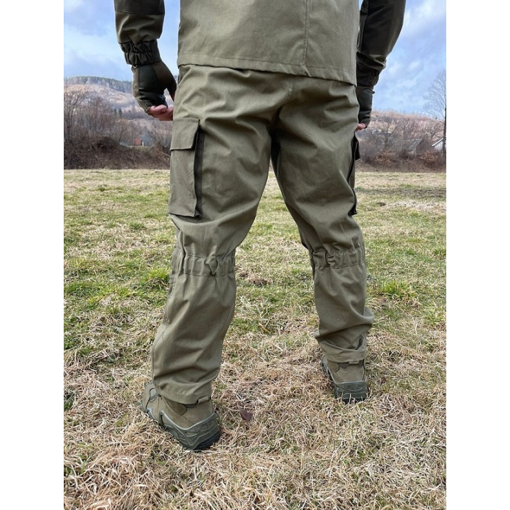 Костюм для мужчин хлопок 100% с водостойкой пропиткой на весну лето Service Odyag олива хаки