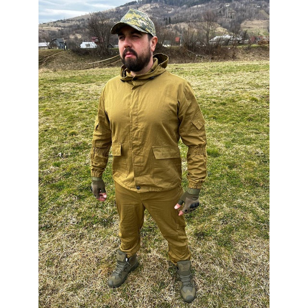 Костюм для мужчин хлопок 100% на весну лето Service Odyag цвет койот