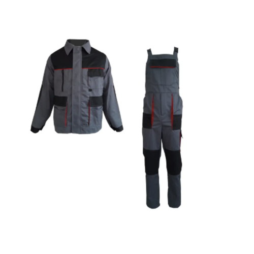 Куртка с полукомбинезоном рабочий весна лето осень ЭКСПЕРТ МАКСИ серый графит