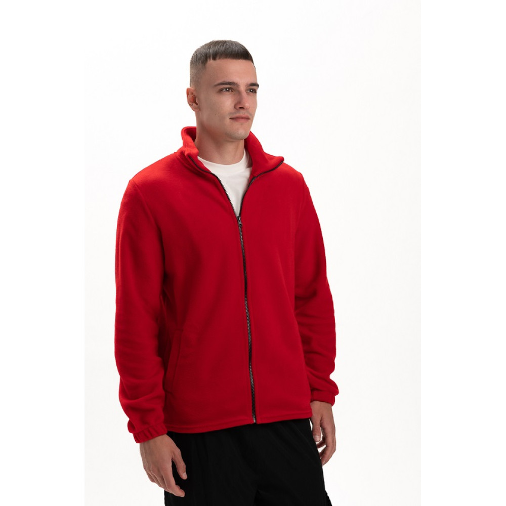 Флисовая толстовка кофта цвет Красный Service Odyag 280 грам турецький Полар