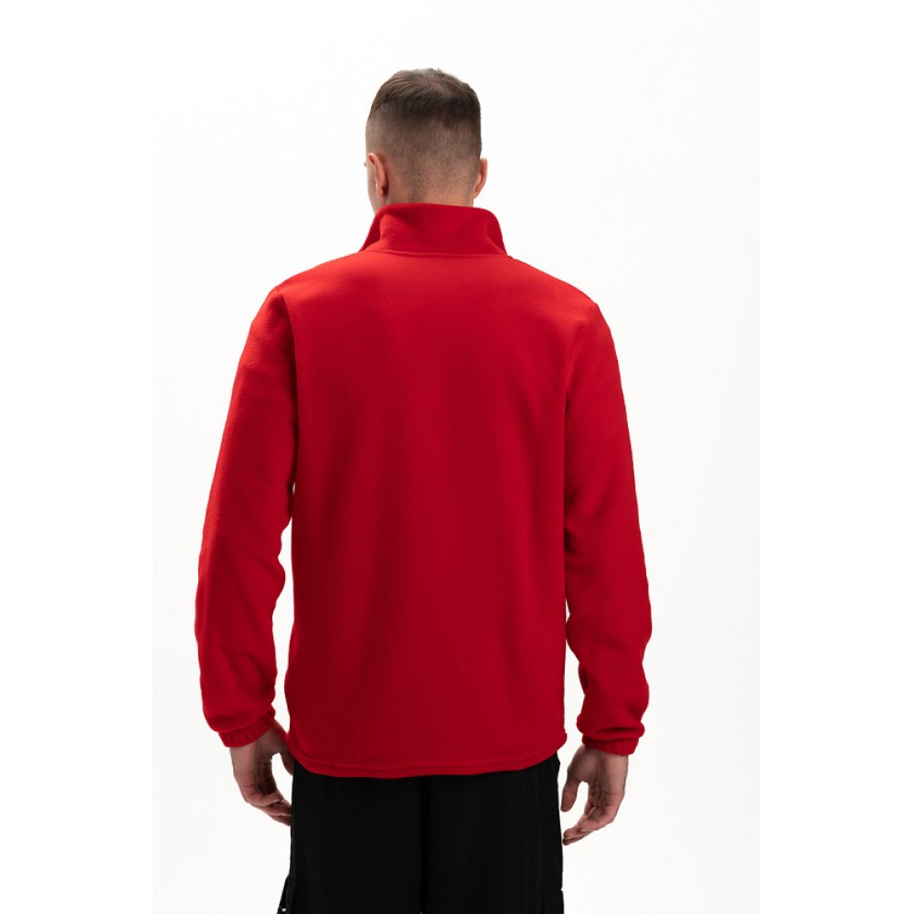 Флисовая толстовка кофта цвет Красный Service Odyag 280 грам турецький Полар