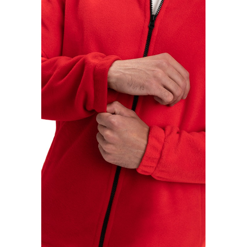 Флисовая толстовка кофта цвет Красный Service Odyag 280 грам турецький Полар