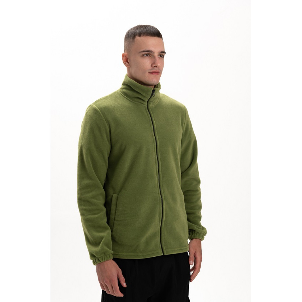 Флисовая толстовка кофта Оливка зеленая однотонная Service Odyag 280 грам турецький Полар