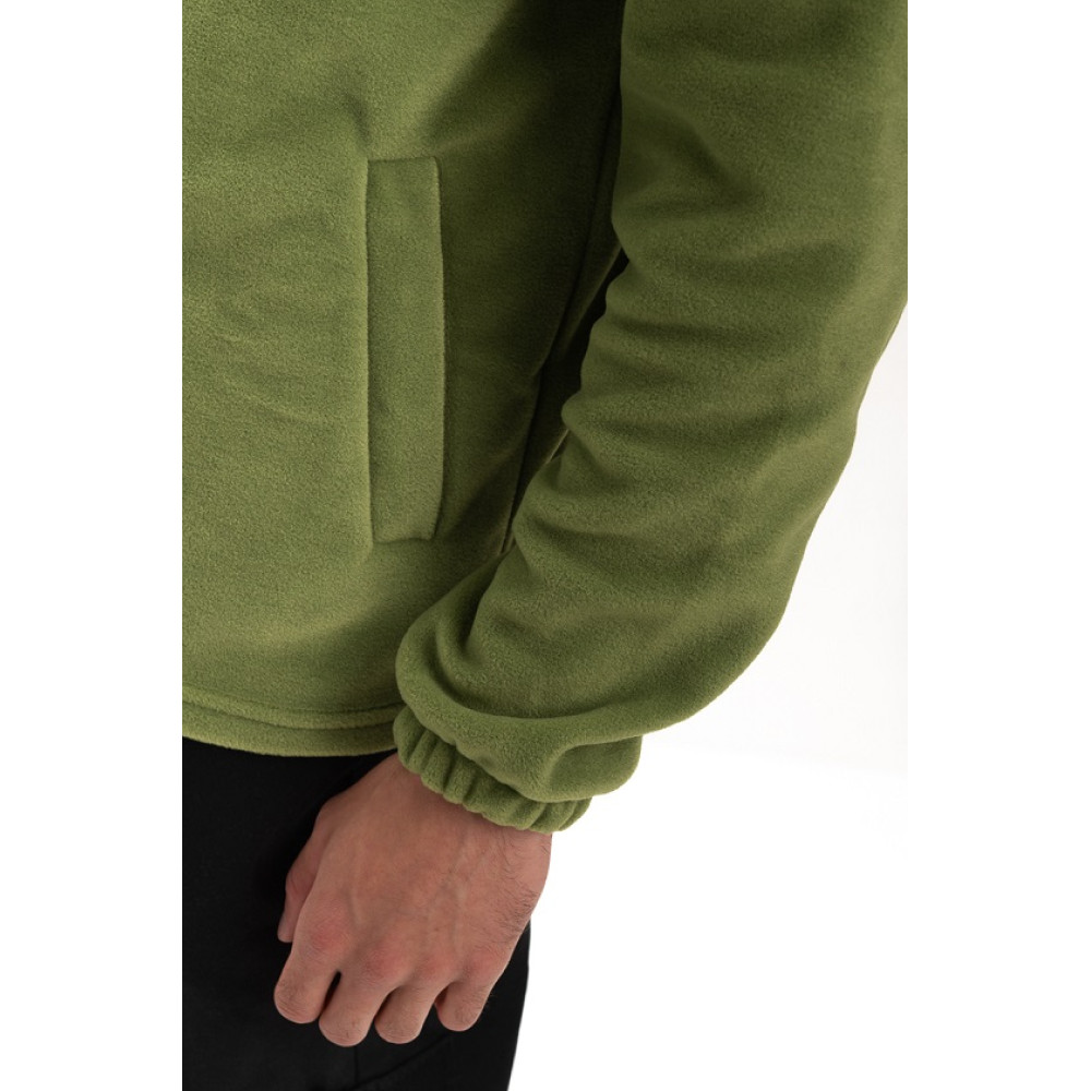 Флисовая толстовка кофта Оливка зеленая однотонная Service Odyag 280 грам турецький Полар