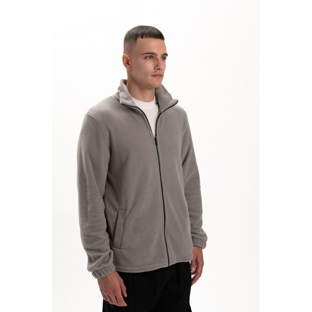 Флисовая толстовка кофта цвет Серый Service Odyag 280 грам турецький Полар