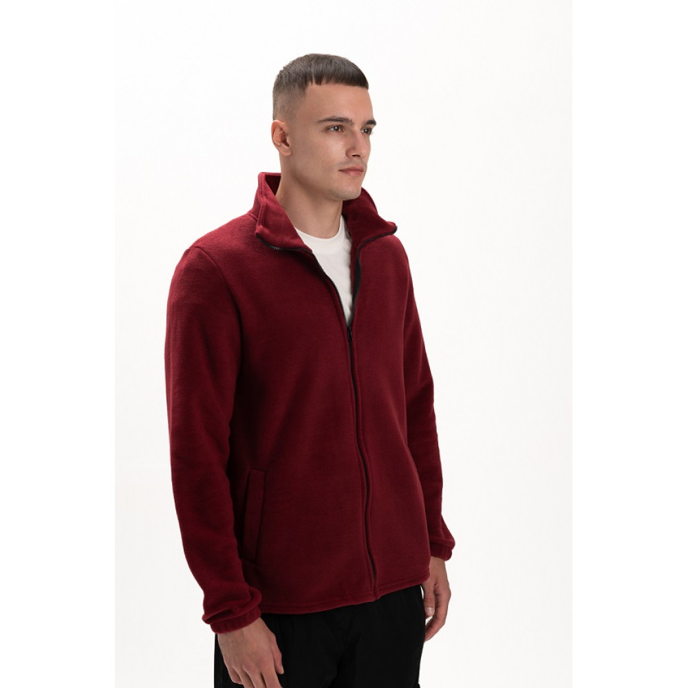 Свитшот утепленный цвет Бордо бургунди трехнить с начесом Service Odyag 360 грам
