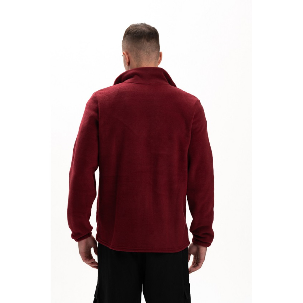 Свитшот утепленный цвет Бордо бургунди трехнить с начесом Service Odyag 360 грам