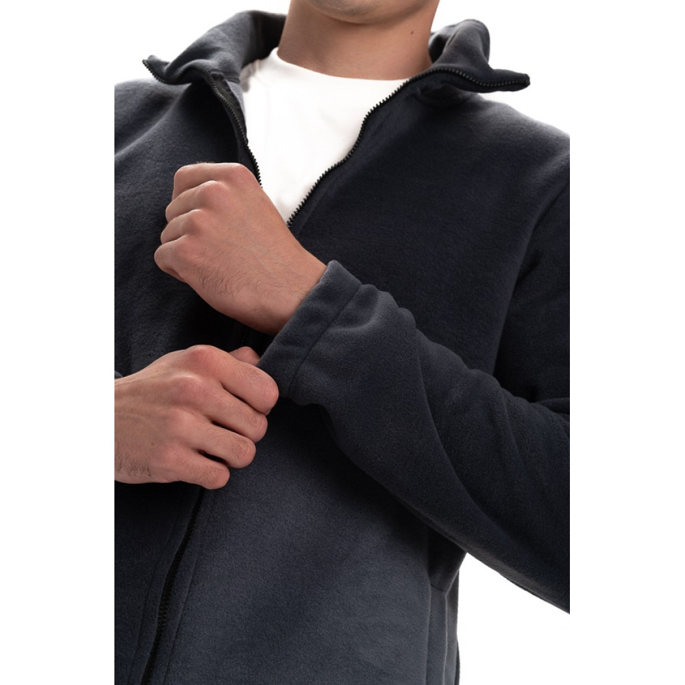 Флисовая толстовка кофта цвет Серый темный Service Odyag 280 грам турецький Полар