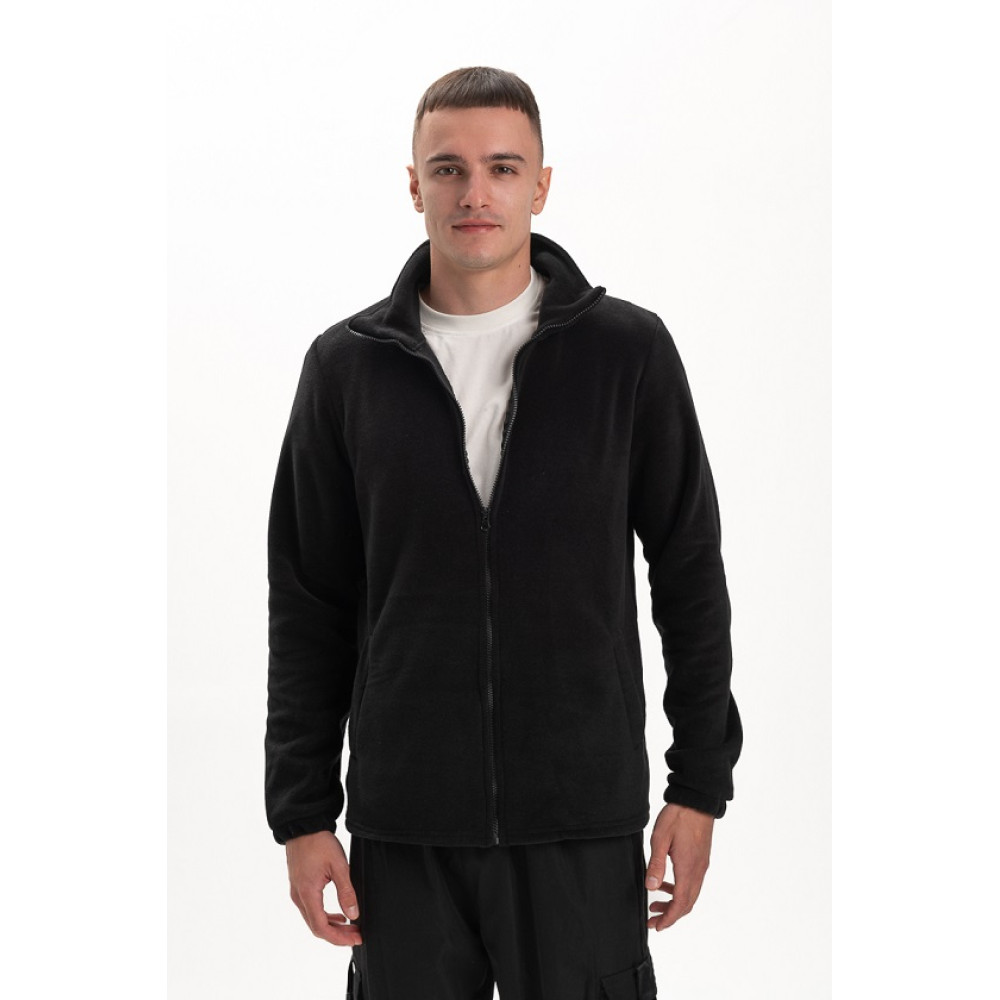 Флисовая толстовка кофта цвет Черный Service Odyag 280 грам турецький Полар