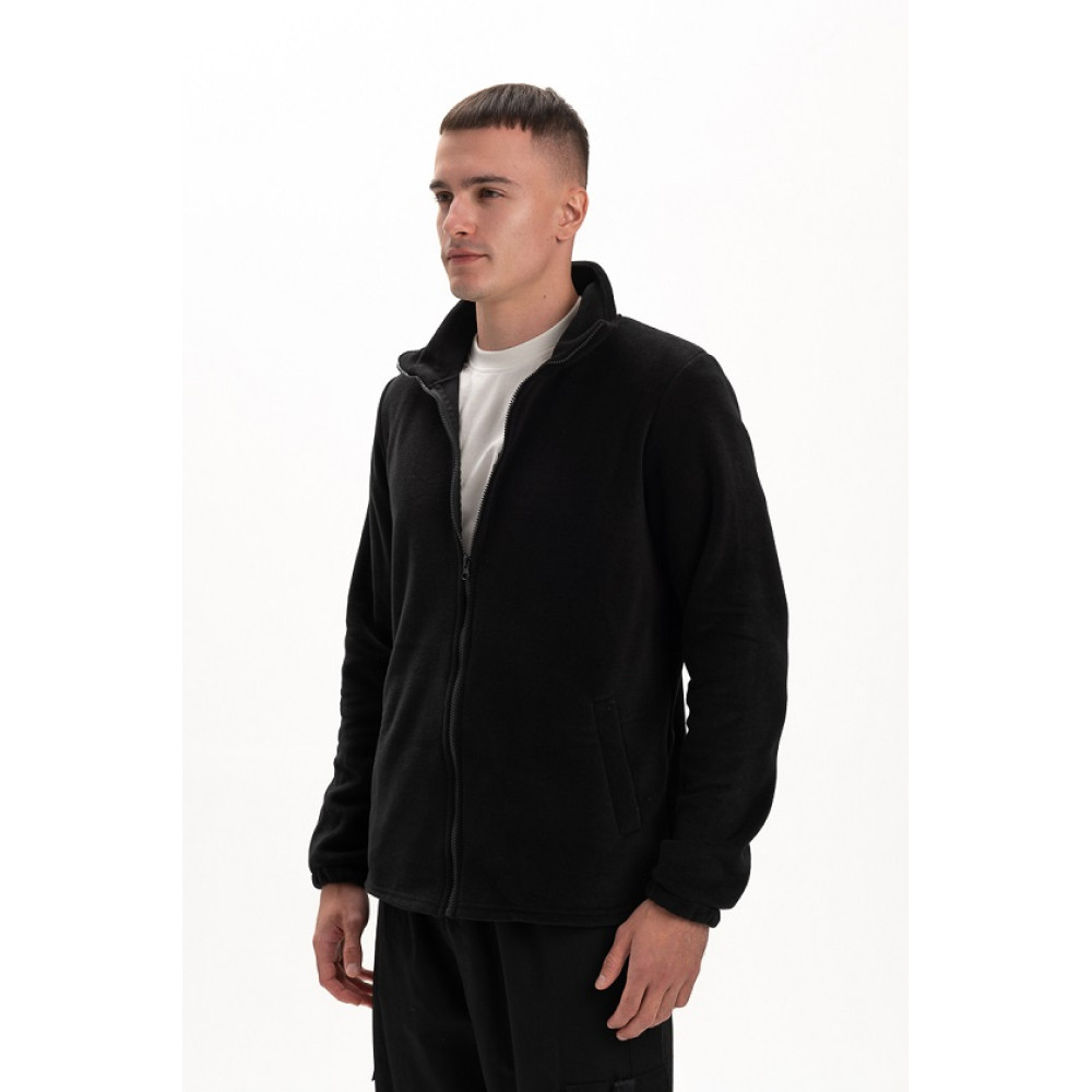 Флисовая толстовка кофта цвет Черный Service Odyag 280 грам турецький Полар