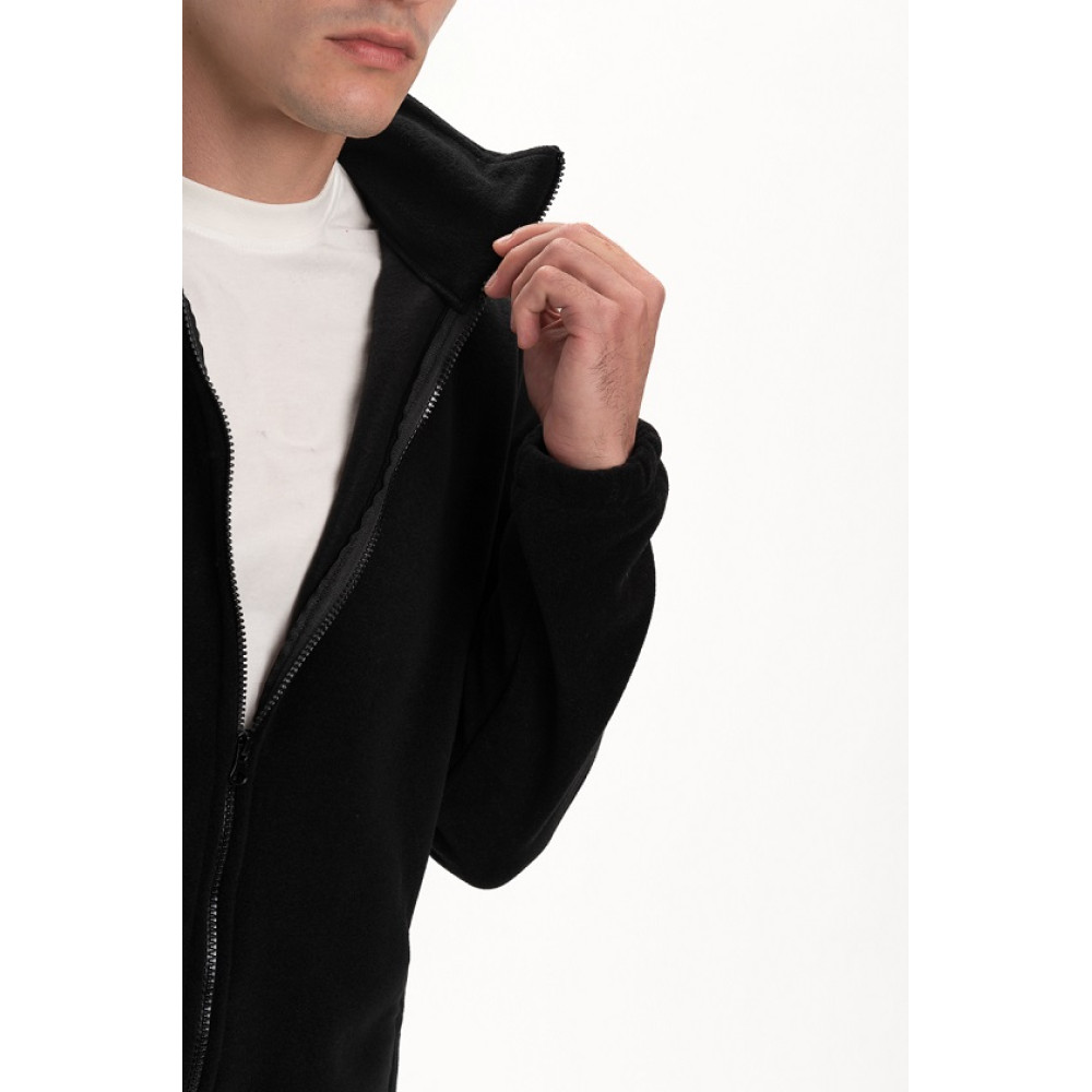 Флисовая толстовка кофта цвет Черный Service Odyag 280 грам турецький Полар