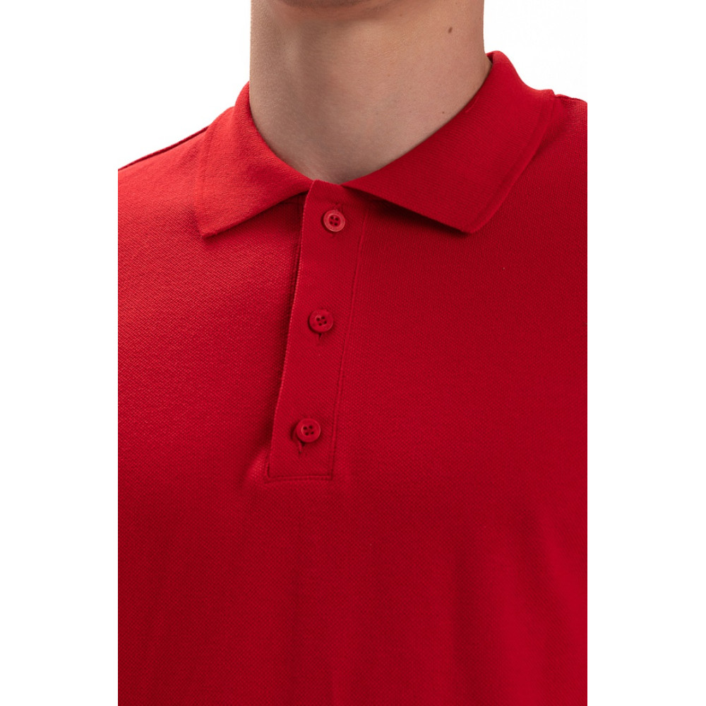 Футболка PREMIUM поло чоловіча колір Червоний Service Odyag мікролакоста
