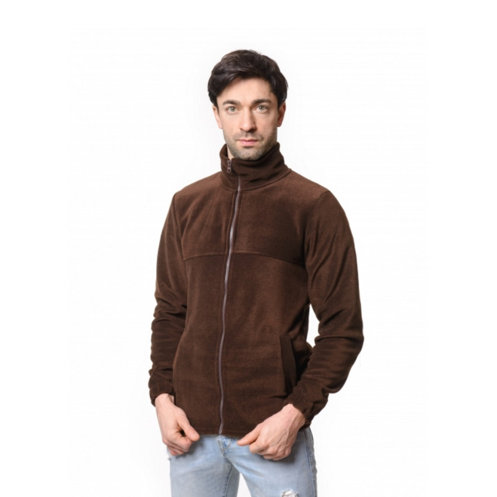 Флисовая толстовка кофта цвет Коричневый шоколадный Service Odyag 280 грам турецький Полар