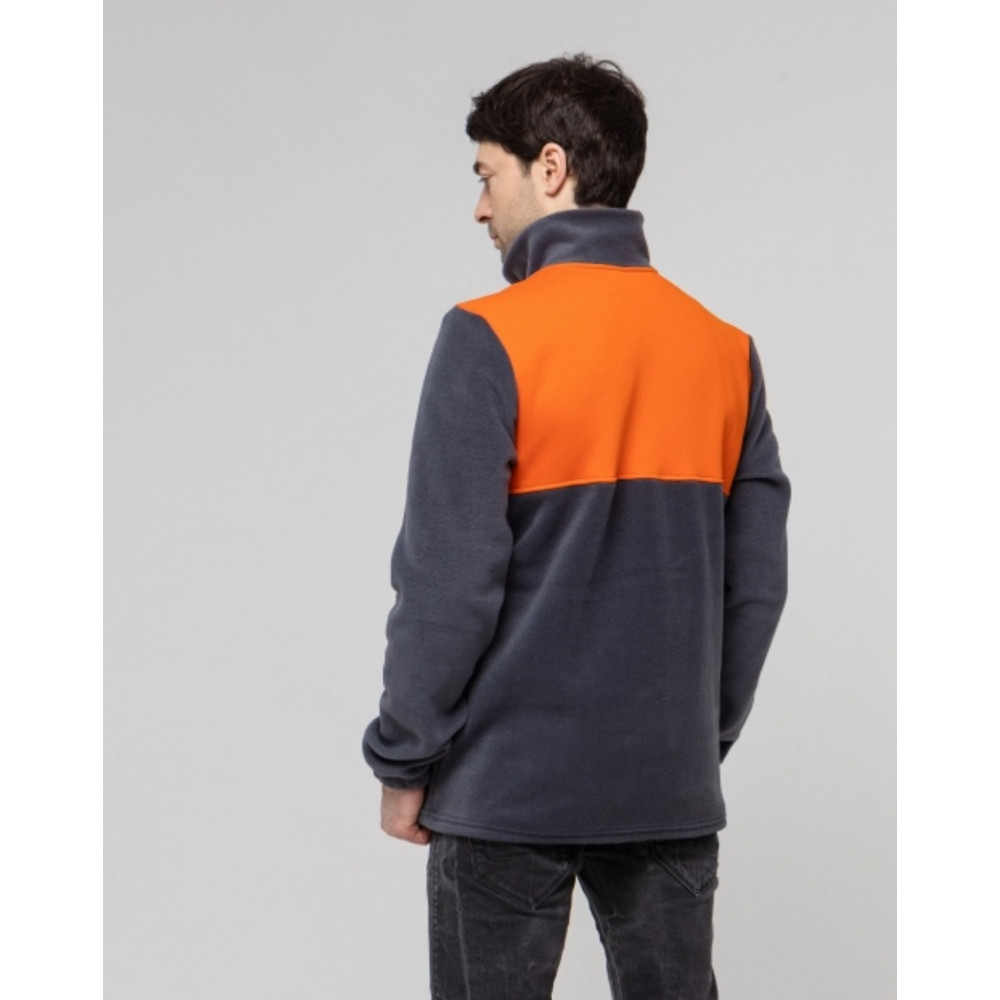 Флисовая толстовка кофта цвет Серый желтый комби Service Odyag 280 грам турецький Полар