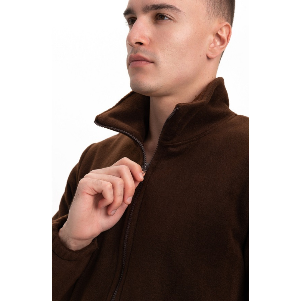 Флисовая толстовка кофта цвет Шоколад коричневый Service Odyag 280 грам турецкий Полар