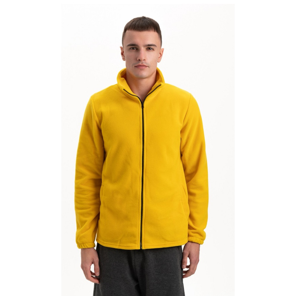 Флисовая толстовка кофта цвет Желтый яркий Service Odyag 280 грам турецкий Полар