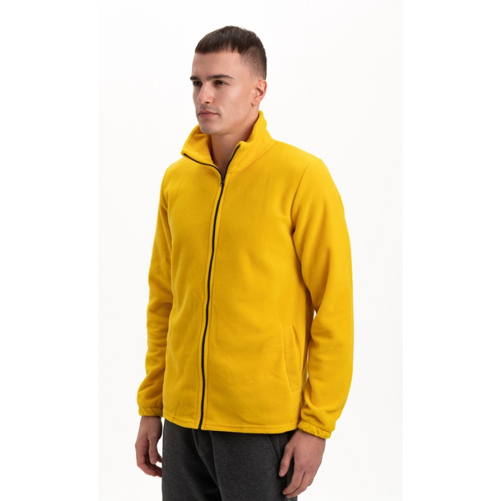 Флисовая толстовка кофта цвет Желтый яркий Service Odyag 280 грам турецкий Полар