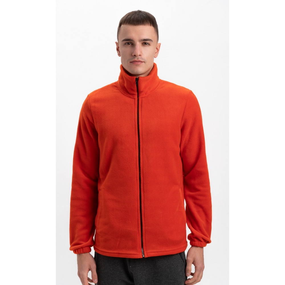 Флисовая толстовка кофта цвет Оранжевый яркий Service Odyag 280 грам турецкий Полар