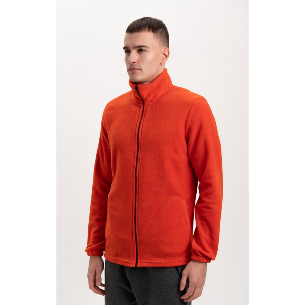 Флисовая толстовка кофта цвет Оранжевый яркий Service Odyag 280 грам турецкий Полар