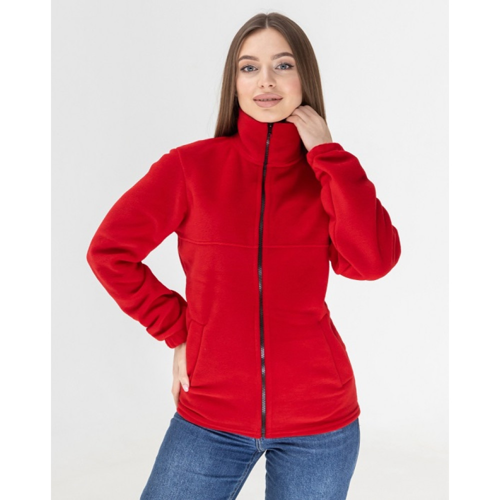 Флисовая кофта женская цвет Черный Service Odyag 280 грам турецкий Полар