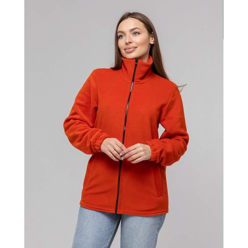 Флисовая кофта женская цвет Черный Service Odyag 280 грам турецкий Полар