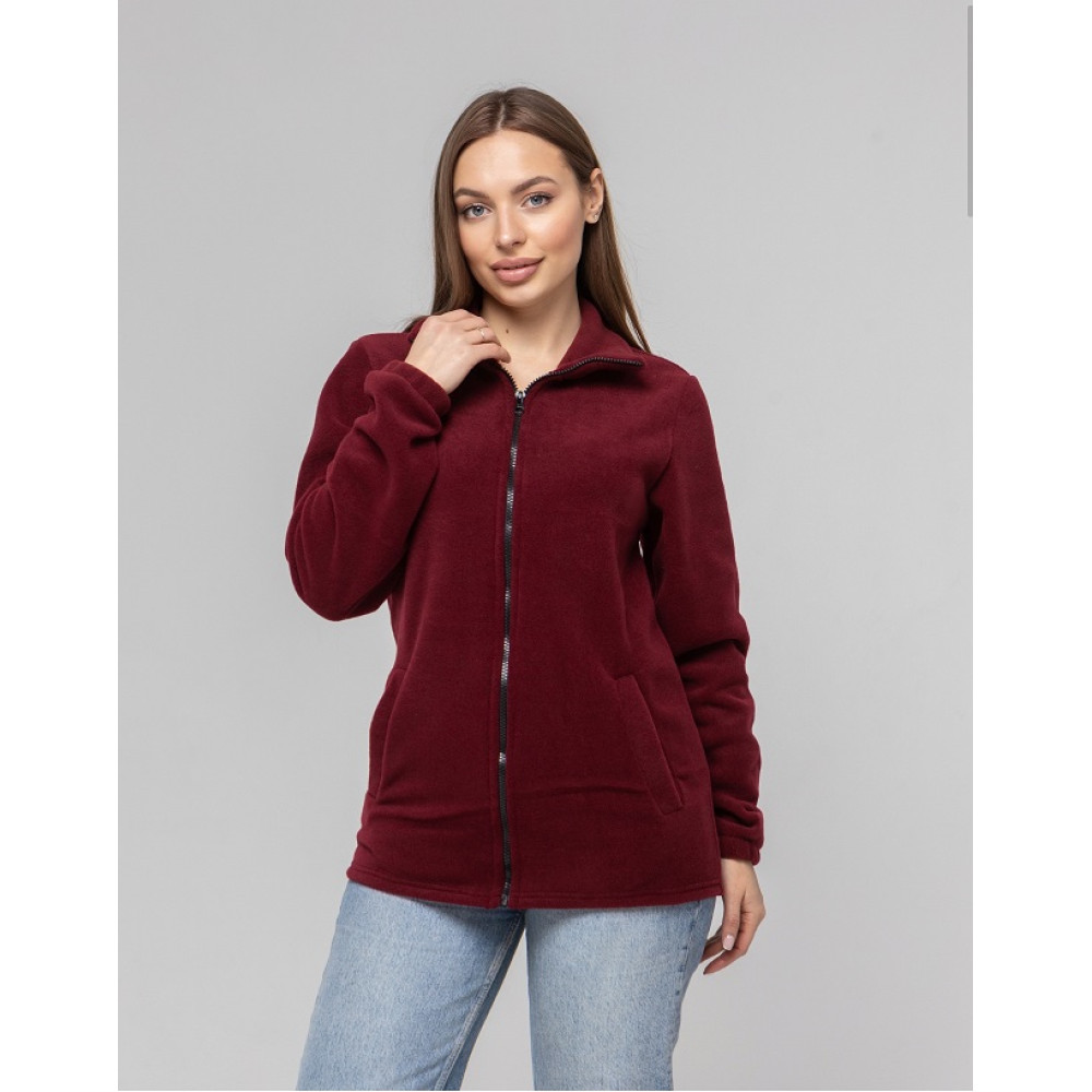 Флисовая кофта женская цвет Черный Service Odyag 280 грам турецкий Полар