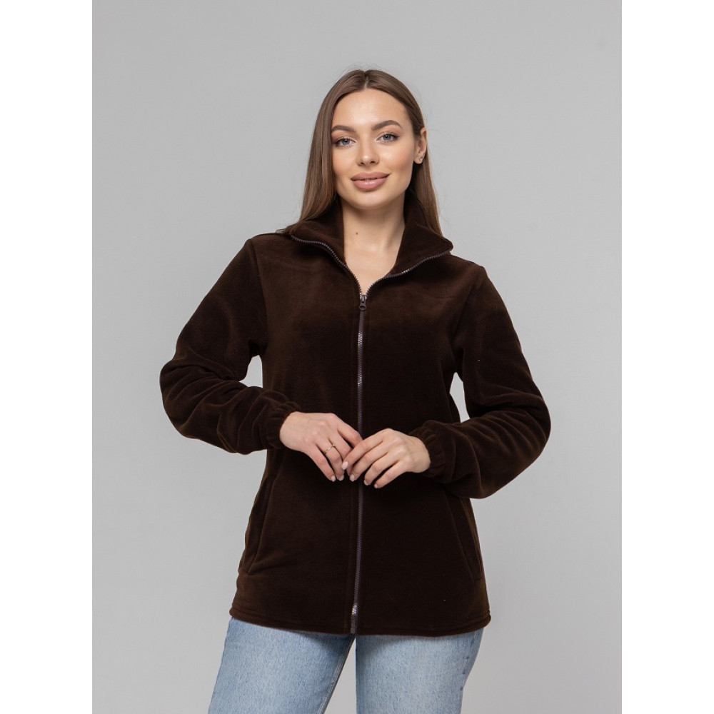 Флисовая кофта женская цвет Черный Service Odyag 280 грам турецкий Полар