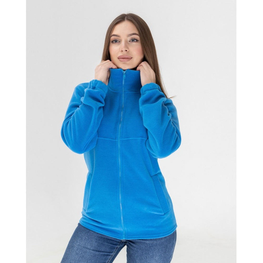 Флисовая кофта женская цвет Черный Service Odyag 280 грам турецкий Полар