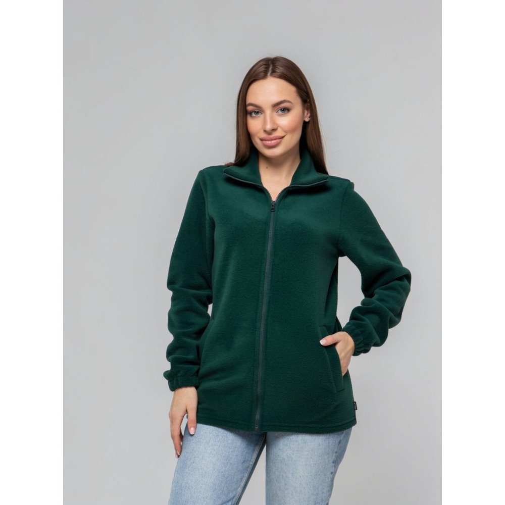 Флісова кофта жіноча колір Зелений ліс Service Odyag 280 грам турецький Polar