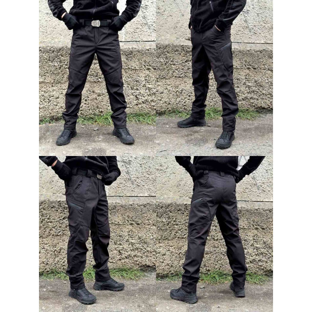 Водонепроникні штани на весну ДСНС Поліція МНС на флісі софтшелл Soft Schell 2