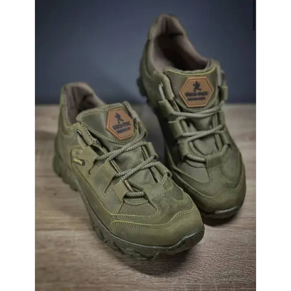 Кроссовки под М-ТАС лето весна кожа Service Odyag UKR-TEC олива