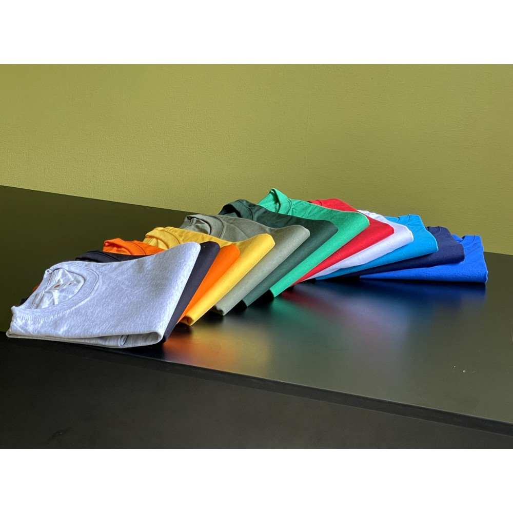 Футболка 100% хлопок Premium однотонная в ассортименте Service Odyag