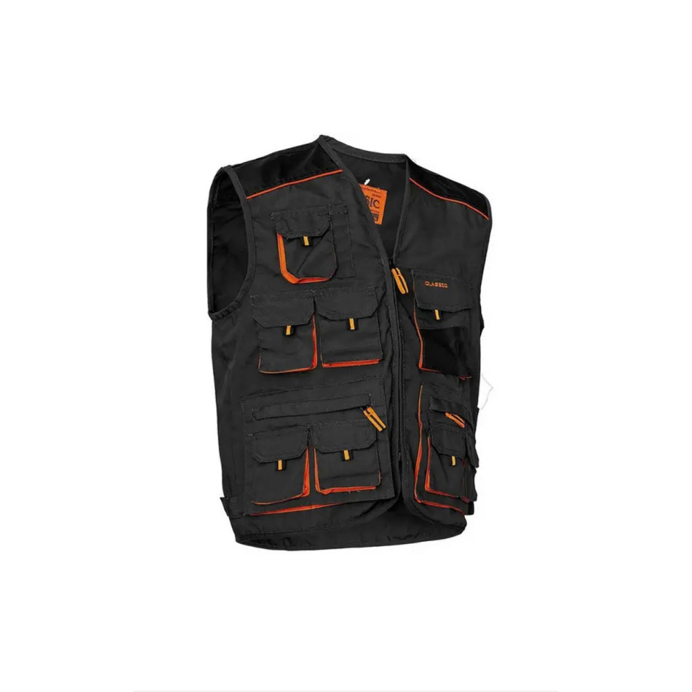 Жилет робочий коричневий чорний весна літо осінь колір графіт чорний ArtMas