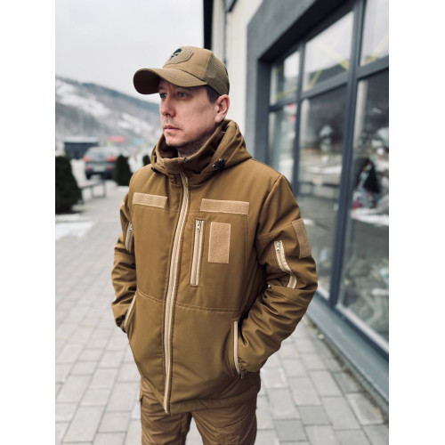 Куртка софтшелл до -30 градусов зимняя Service Odyag синтепон и подклад Omni-Heat