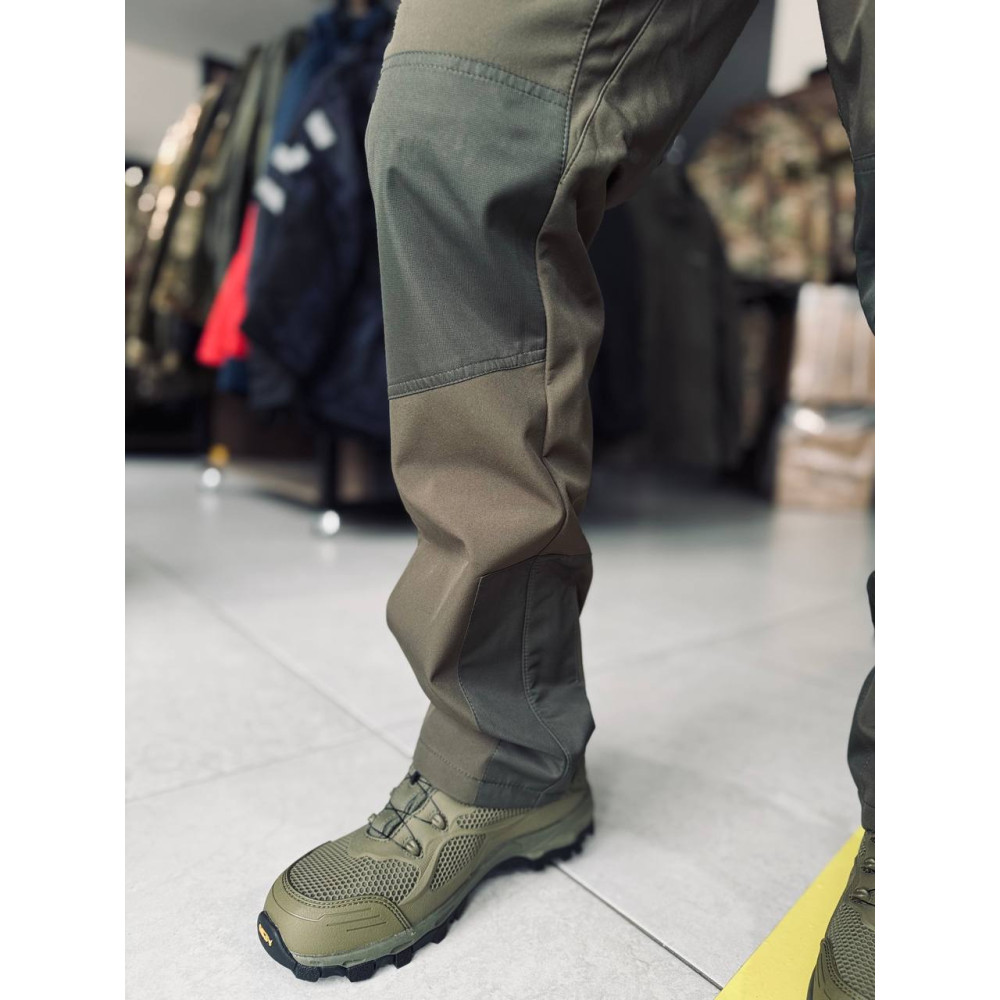 Костюм Softshell Premium на флисе олива-хаки весна лето осень