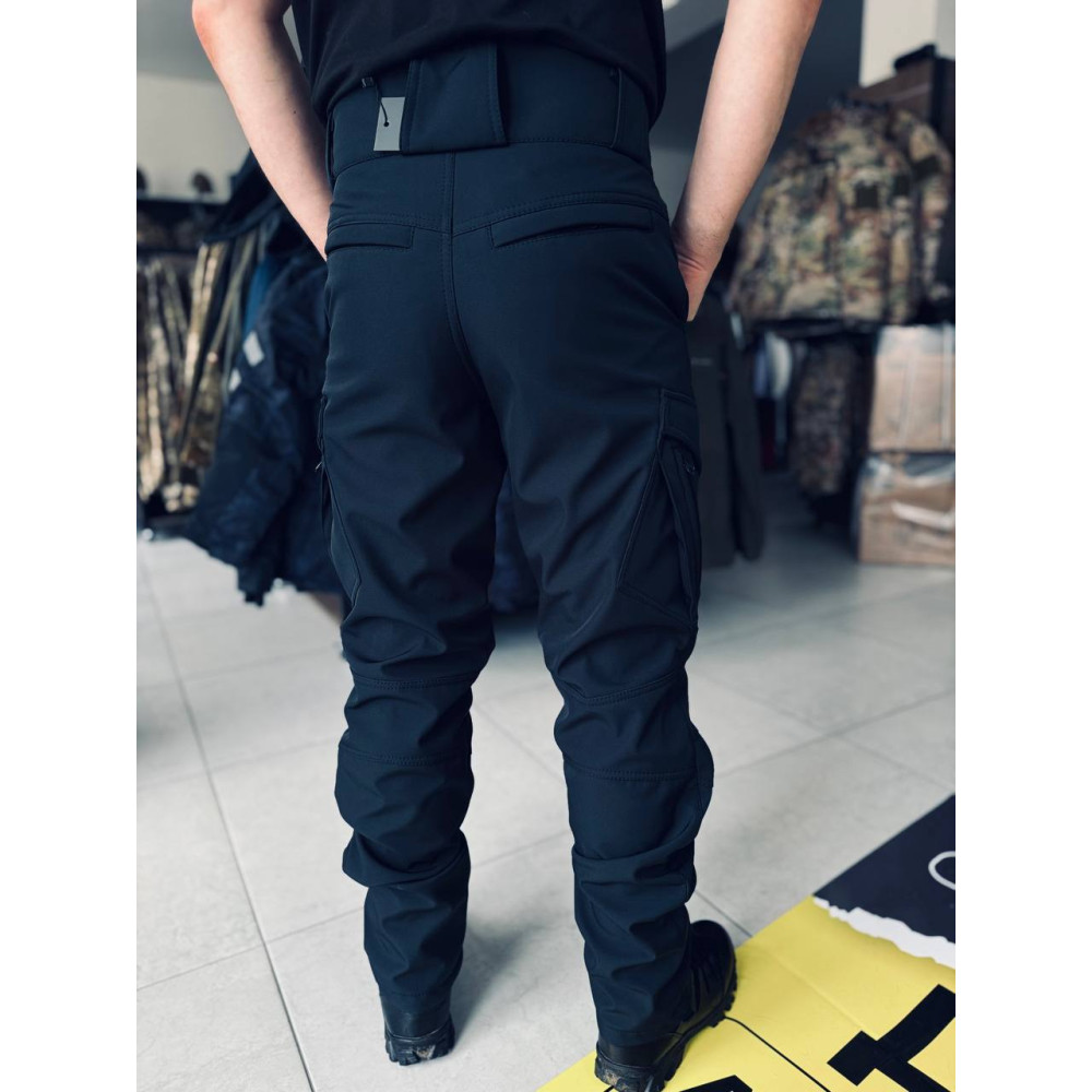 Брюки водонепроницаемые на флисе софтшелл Soft Shеll черный хаки койот