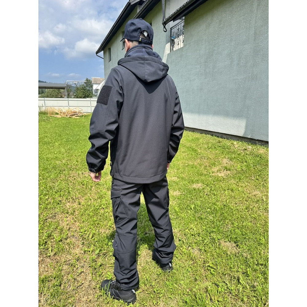 Костюм Softshell Premium на флисе цвет синий темный 1