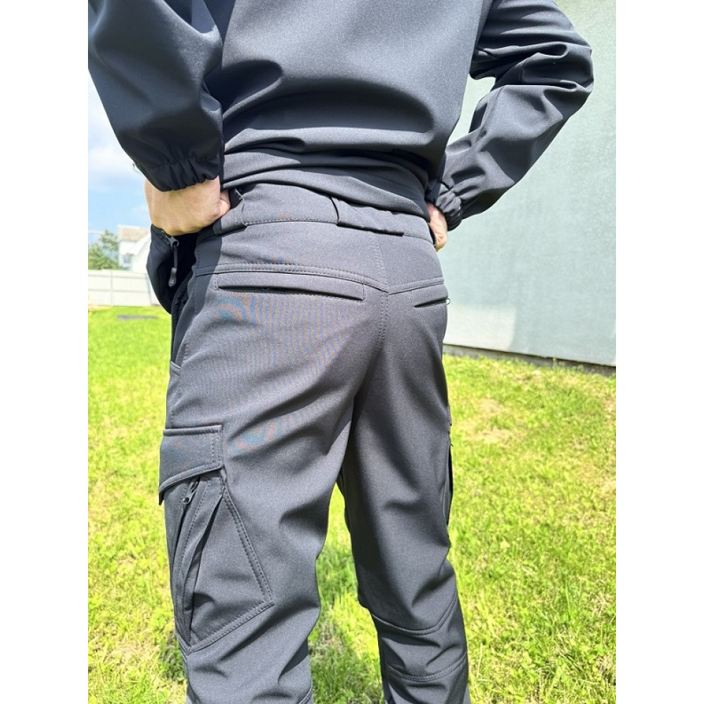 Костюм Softshell Premium на флисе цвет синий темный 1