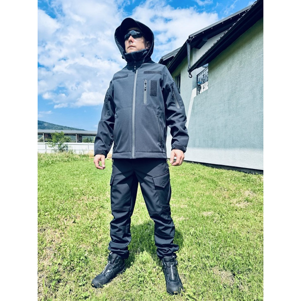 Костюм Softshell Premium на флисе цвет синий под М-Тас