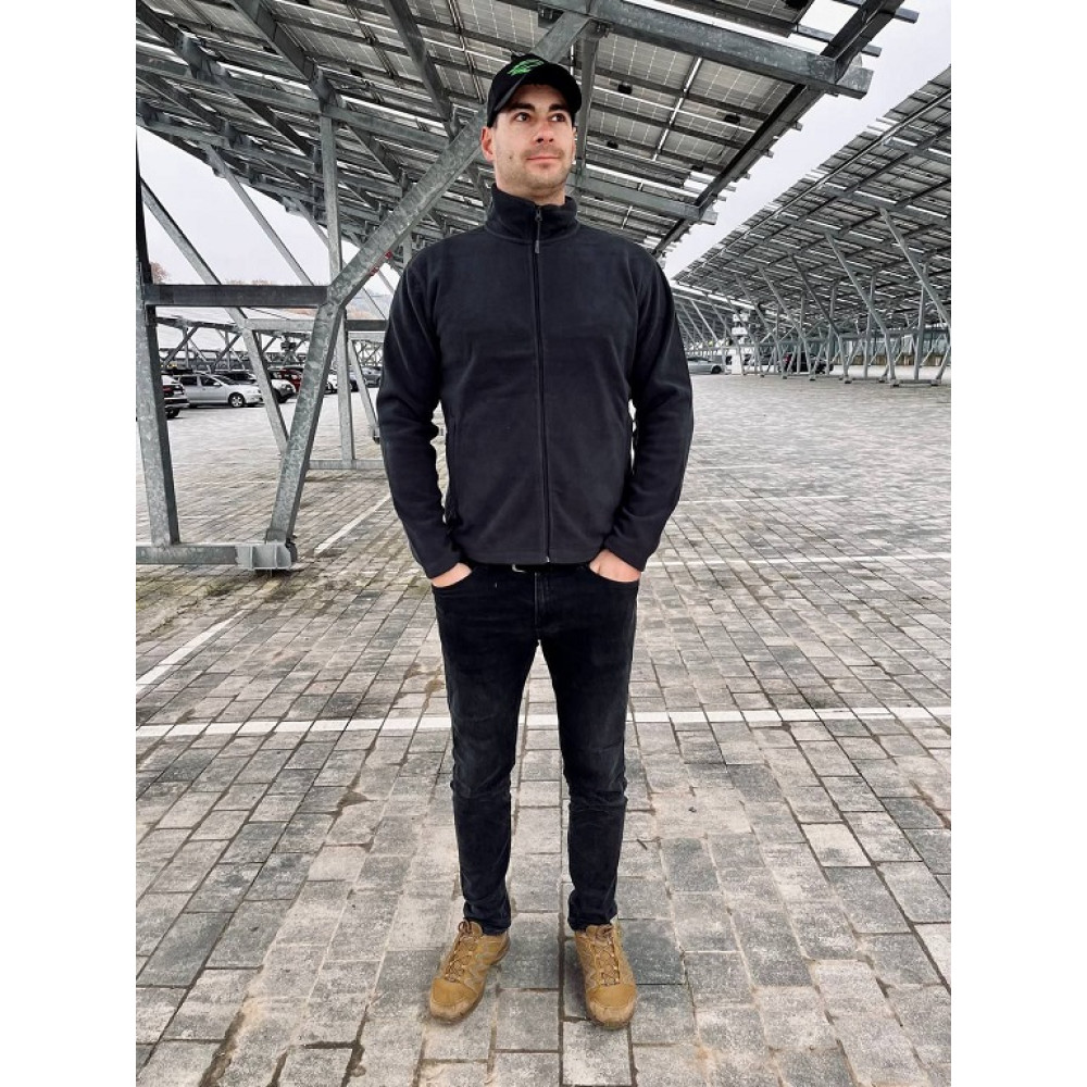 Кофта флис UNISEX цвет Зеленый прямой крой плотность 300 г/м.кв. 100% пе