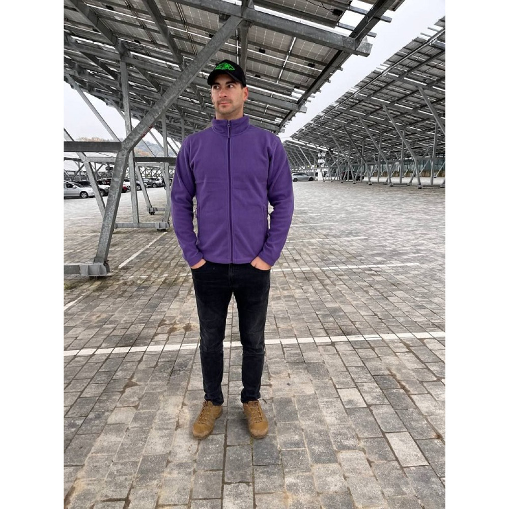 Кофта флис UNISEX цвет Зеленый прямой крой плотность 300 г/м.кв. 100% пе