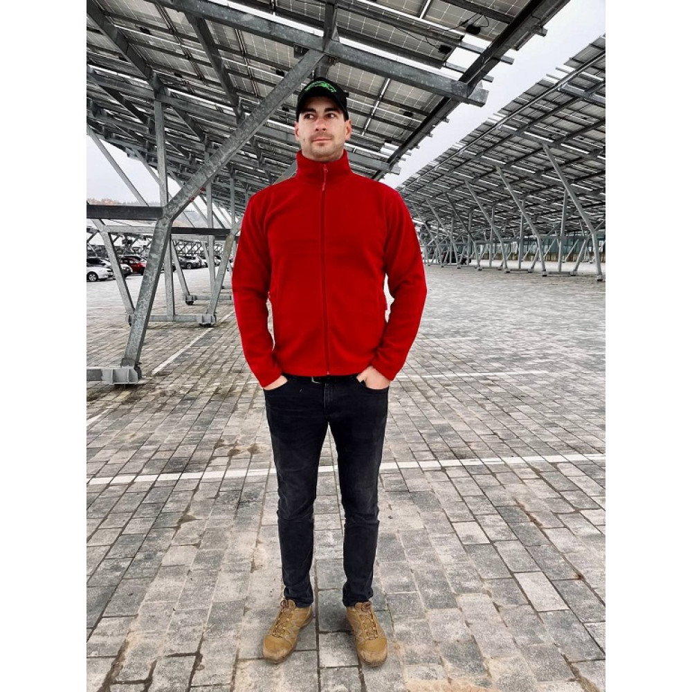 Кофта флис UNISEX цвет Зеленый прямой крой плотность 300 г/м.кв. 100% пе