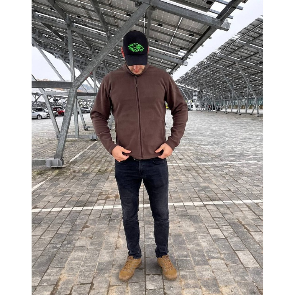 Кофта флис UNISEX цвет Зеленый прямой крой плотность 300 г/м.кв. 100% пе