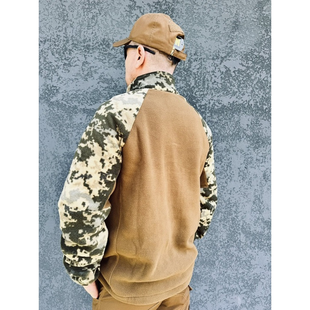 Кофта убакс PREMIUM КОЙОТ МУЛЬТИКАМ камуфляж флисовая унисекс 300 грамм