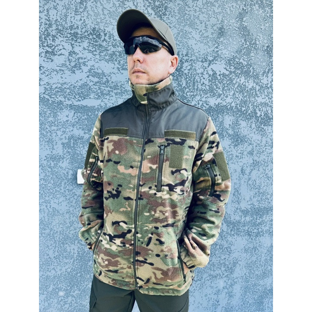 Кофта PREMIUM МУЛЬТИКАМ камуфляж флисовая унисекс 300 грамм