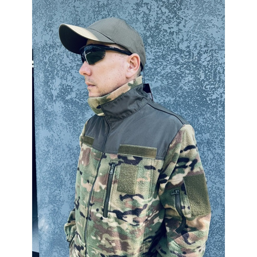 Кофта PREMIUM МУЛЬТИКАМ камуфляж флисовая унисекс 300 грамм
