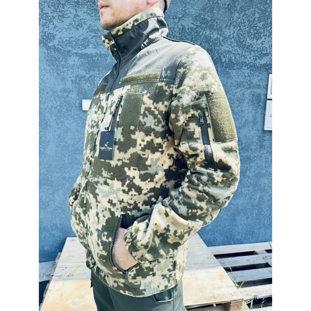 Кофта PREMIUM ПИКСЕЛЬ камуфляж флисовая унисекс 300 грамм