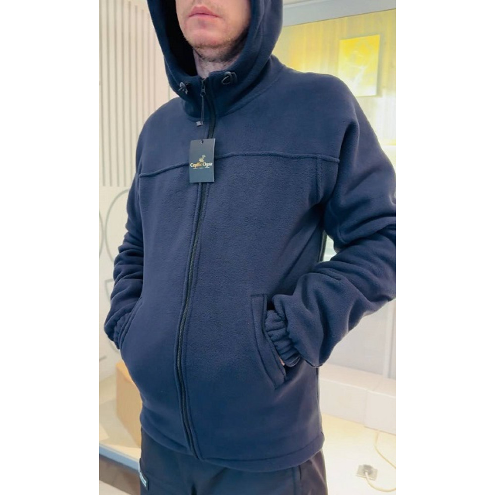 Кофта флисовая Premium высокой плотности С КАПЮШОНОМ турецкий флис 300 грамм