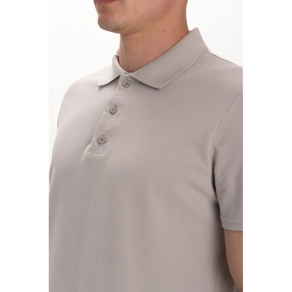 Футболка PREMIUM поло чоловіча колір Сірий світлий Service Odyag лакоста